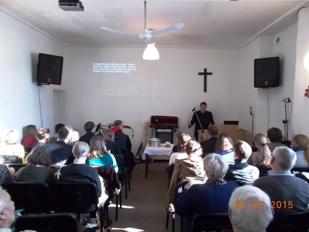 Nabożeństwo w Centrum Chrześcijańskim NOWE ŻYCIE w Gdańsku – 1 lutego 2015 roku