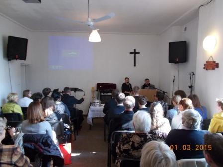 Nabożeństwo w Centrum Chrześcijańskim NOWE ŻYCIE w dniu 1 marca 2015 roku