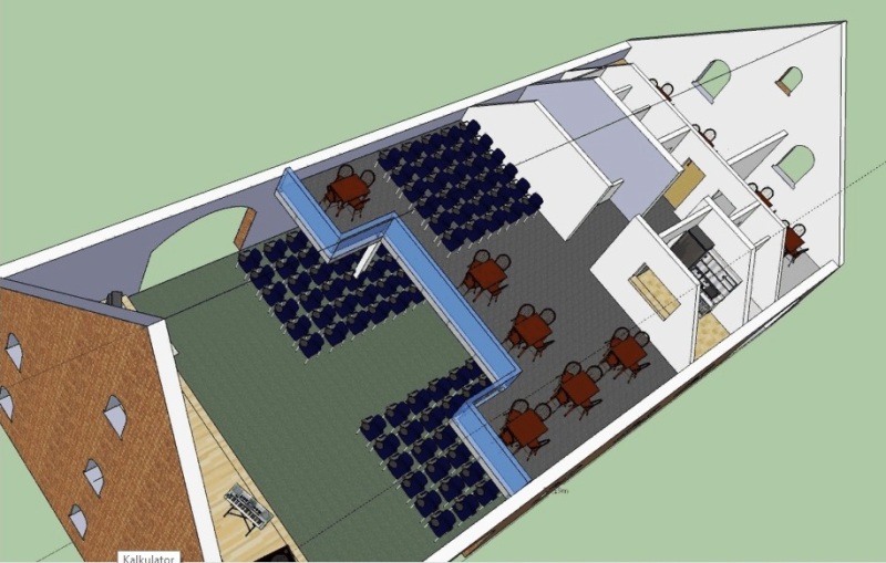 I etap adaptacji budynku dawnej wozowni na salę spotkań Centrum Chrześcijańskiego NOWE ŻYCIE [marzec – czerwiec 2015]