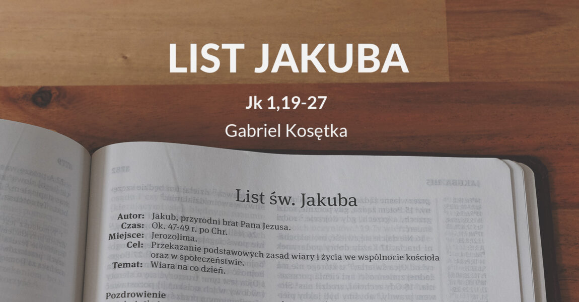 Wykład Listu Jakuba – Jk 1,19-27